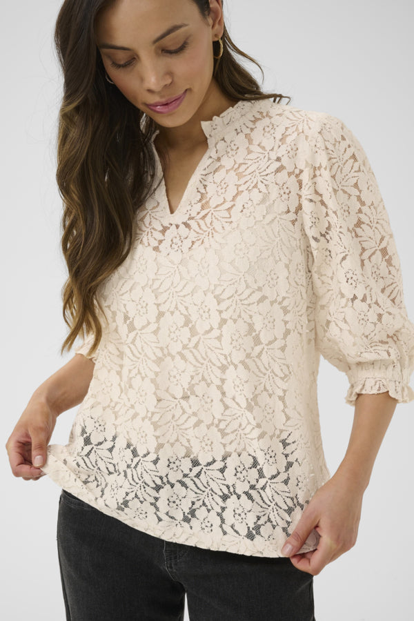 Blouse - Cream - 10612448