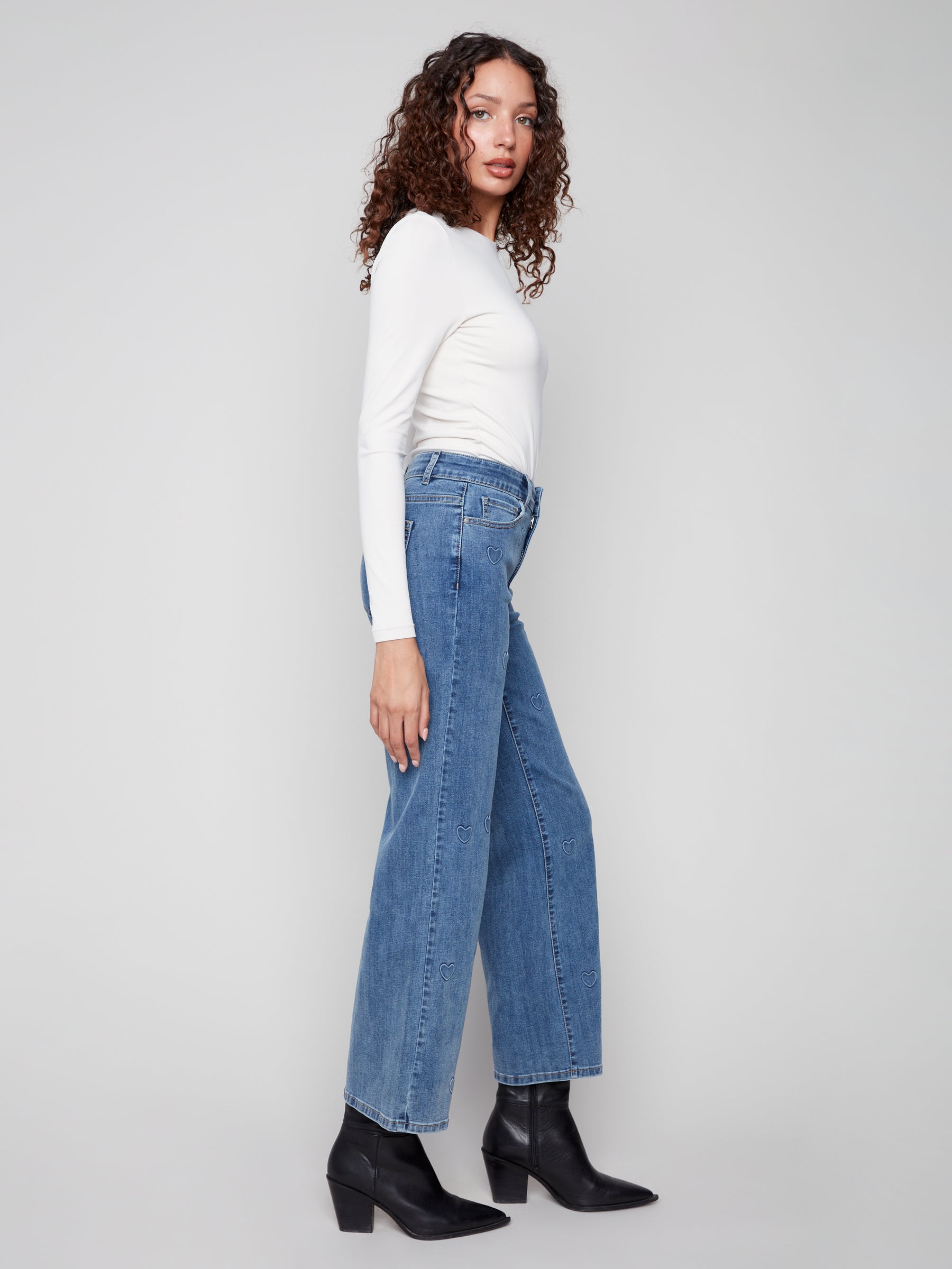 Jeans - Charlie B - C5630-coeur
