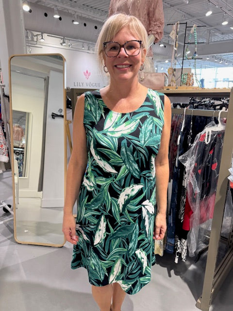 Robe Julia Divina 1015-FEUILLAGE VERT