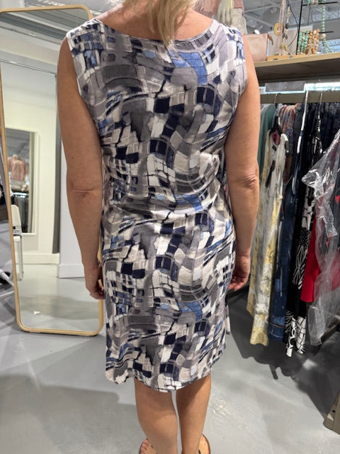 Robe Julia Divina 1015-GRIS-BLEU