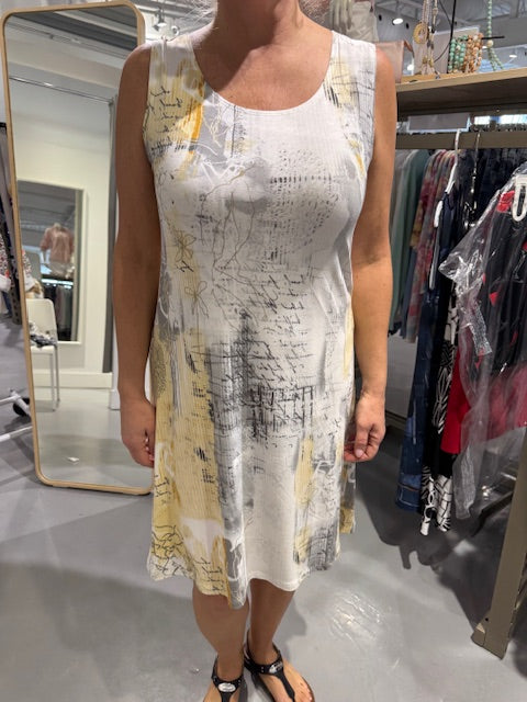 Robe Julia Divina 1015-GRIS-JAUNE