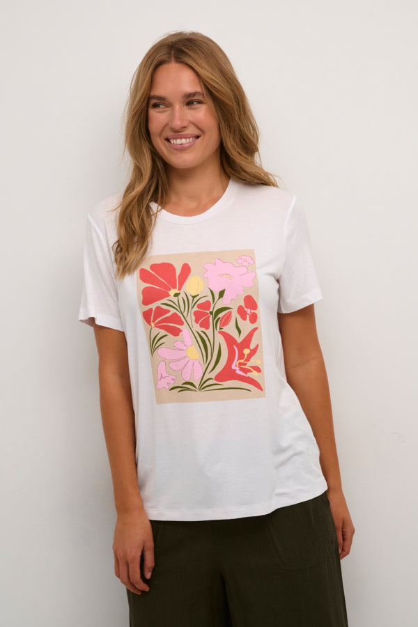 T-shirt Kaffe 10508351-pink-flower