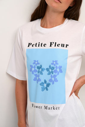 Kaffe T-shirt 10508474-BLUE-FLOWER