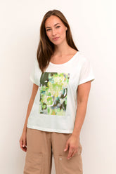 Cream T-shirt 10612392-GREEN