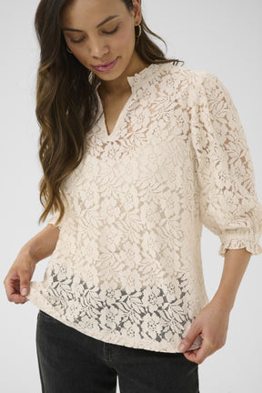 Blouse - Cream - 10612448