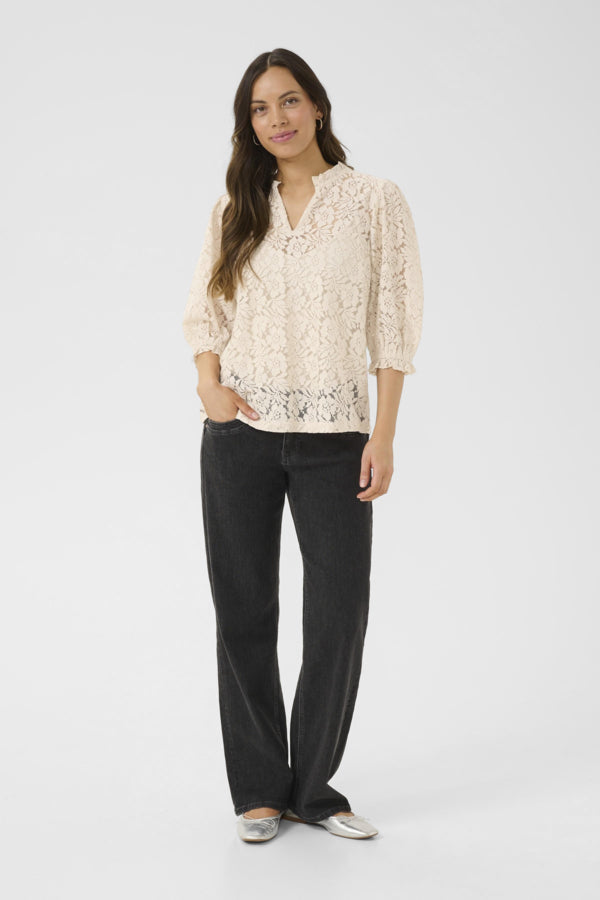 Blouse - Cream - 10612448