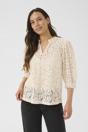 Blouse - Cream - 10612448