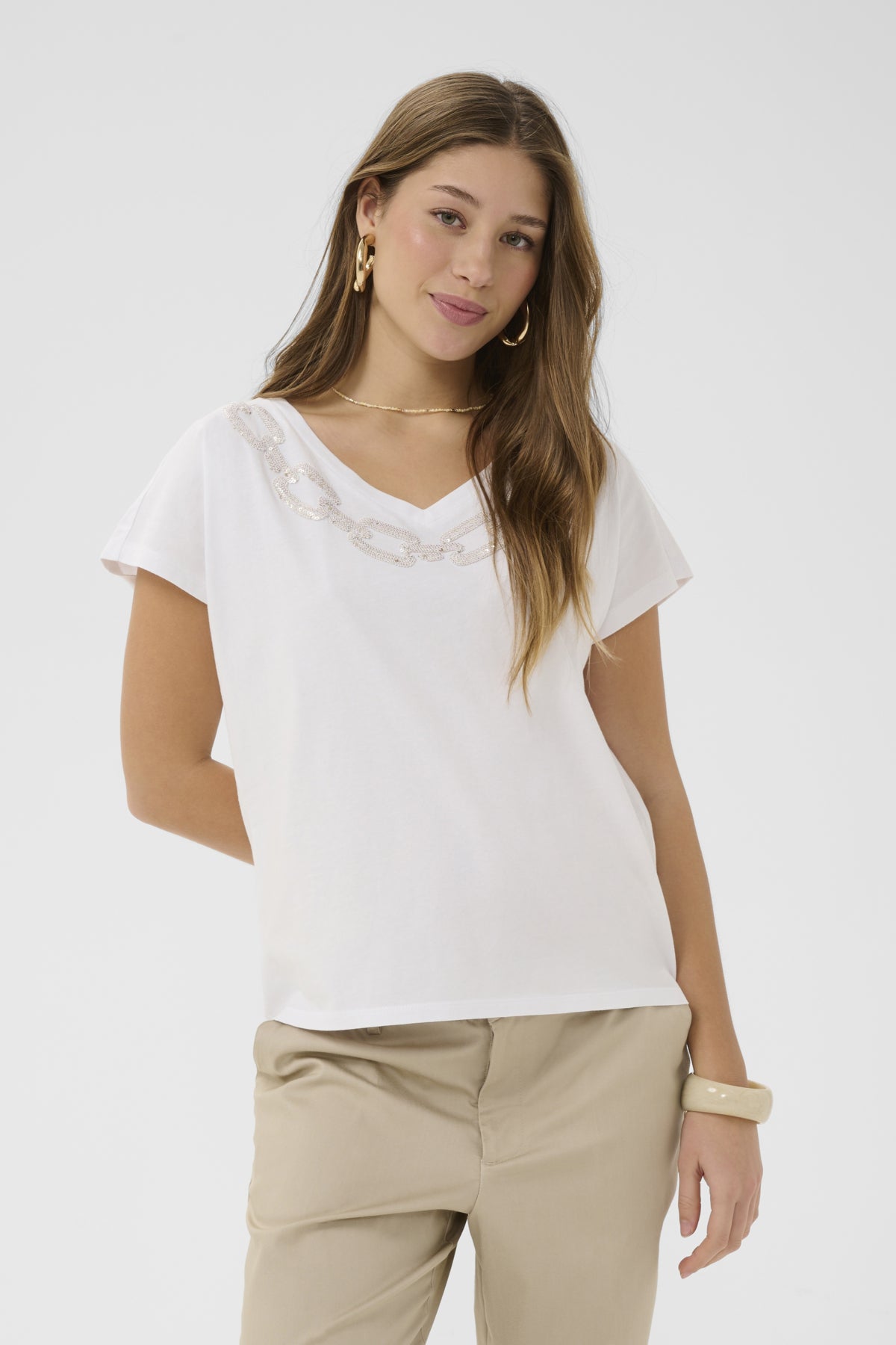T-Shirt - Cream - 10615016