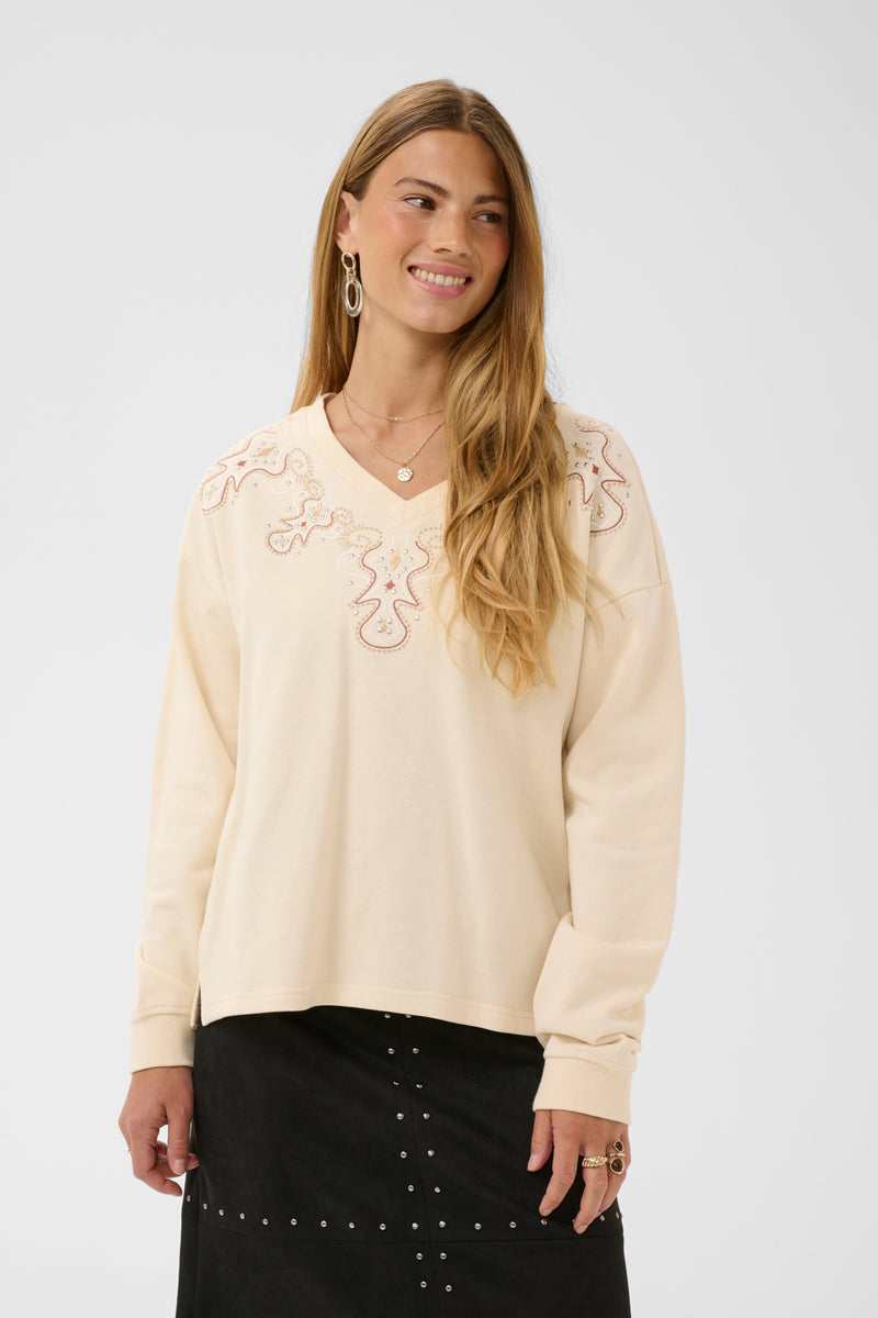 Sweater - Cream - 10615194