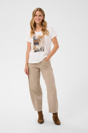 T-Shirt - Cream - 10615425