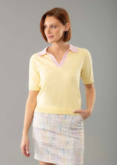 Lisette polo top L 1126497-YELLOW