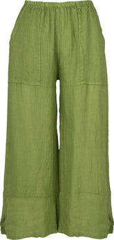 Linen pants M Italy 13/6262-GREEN