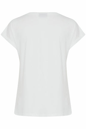 Fransa T-shirt 20610634-WHITE (CUT)