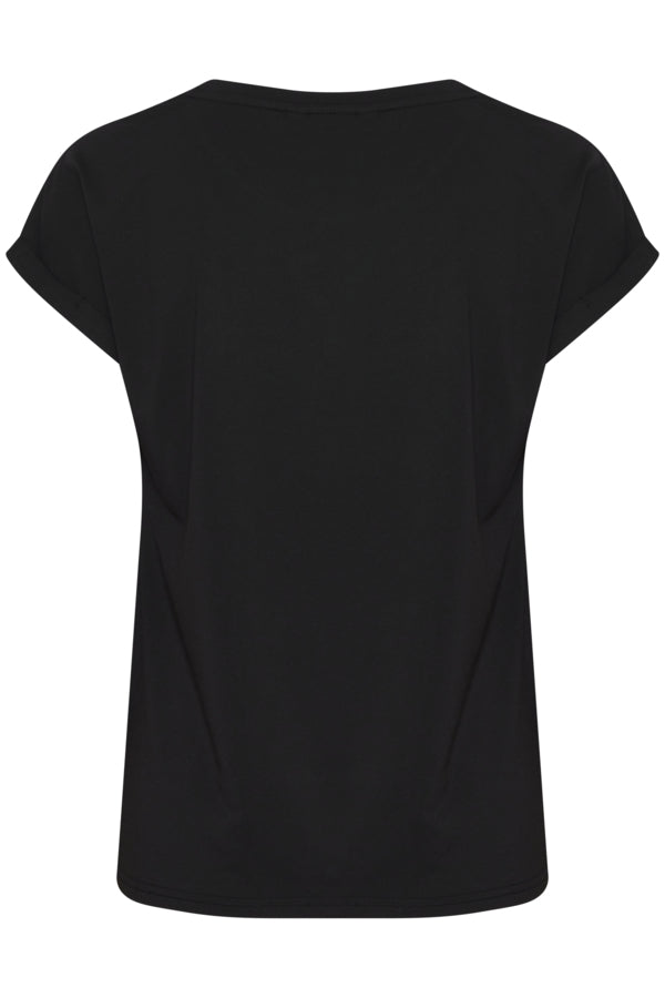 Fransa T-shirt 20610634-BLACK (CUT)