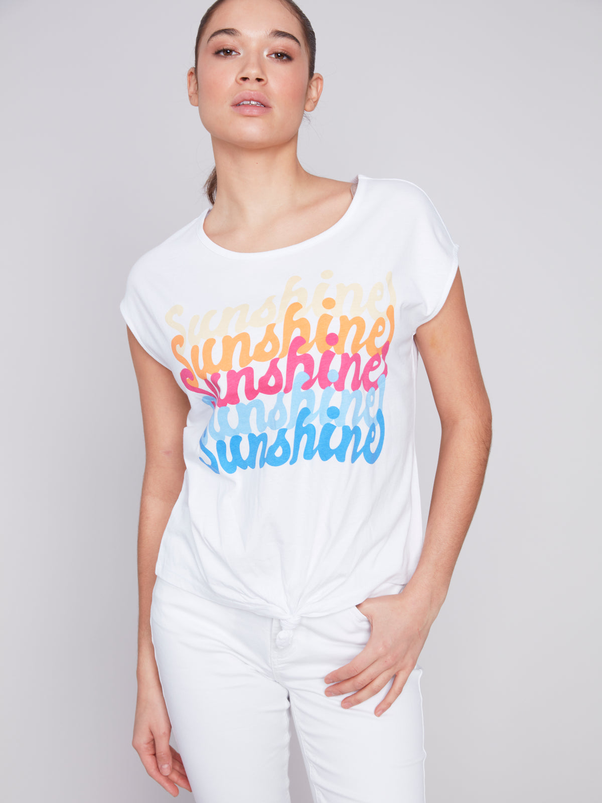 T-shirt Charlie B C1301-SUNSHINE