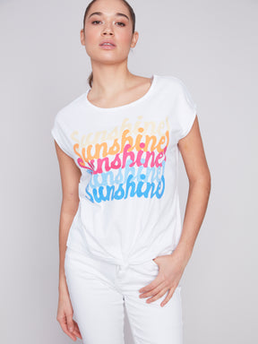 T-shirt Charlie B C1301-SUNSHINE