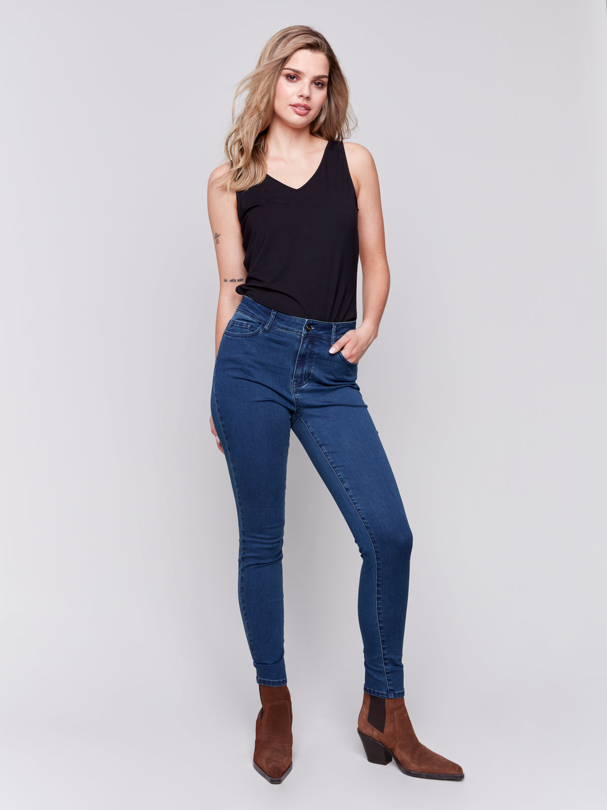 Jeans Charlie B C5370-BLUE-BLACK