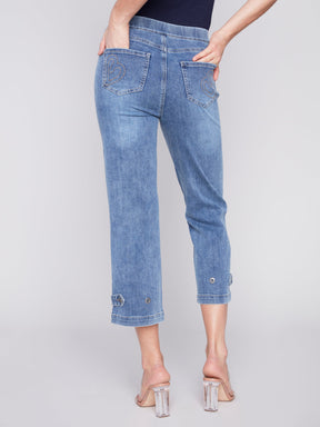 Capri jeans Charlie B C5404-BLUE-MEDIUM