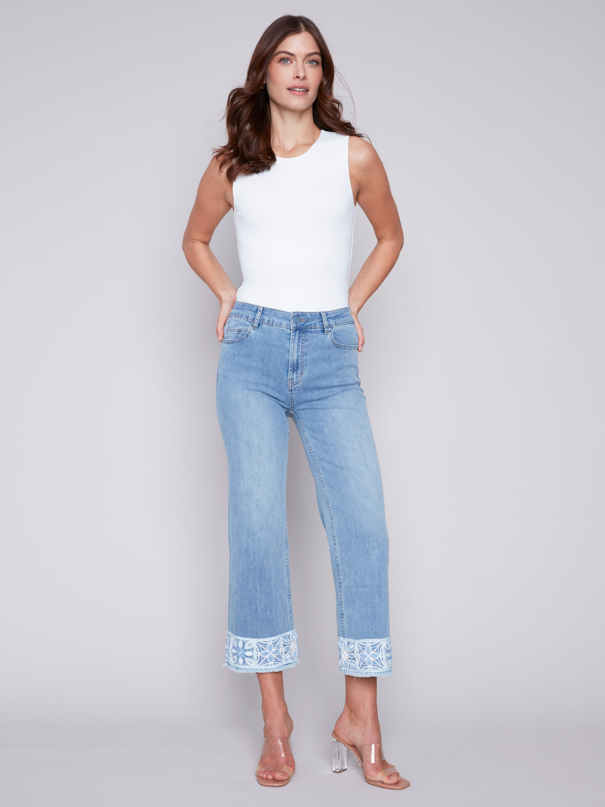 Jeans Charlie B C5496-BLEU-CLAIR