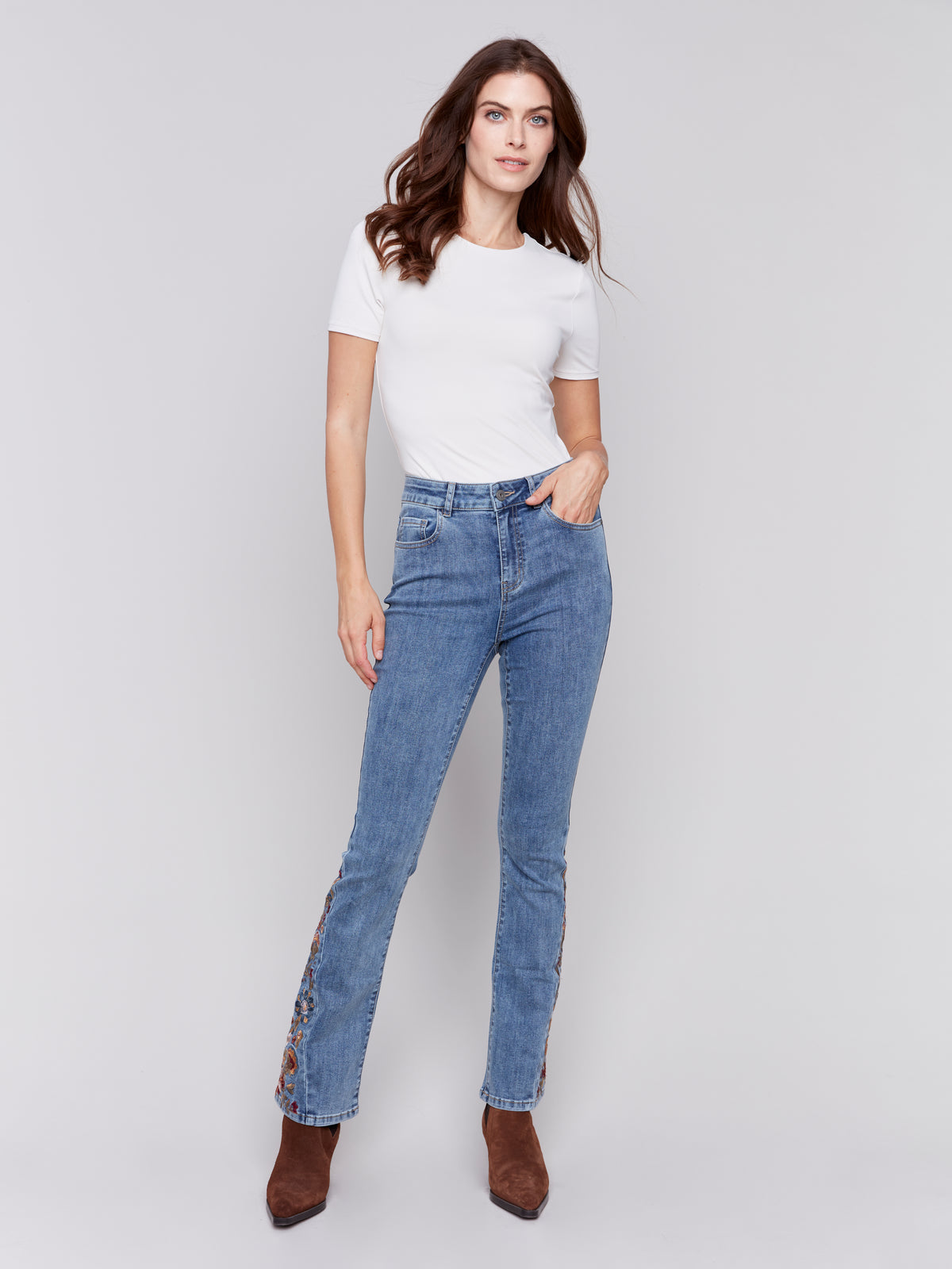 Jeans Charlie B C5574-BLEU-MOYEN