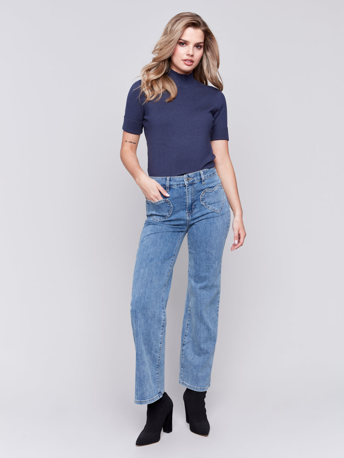 Jeans Charlie B C5575-BLEU-MOYEN