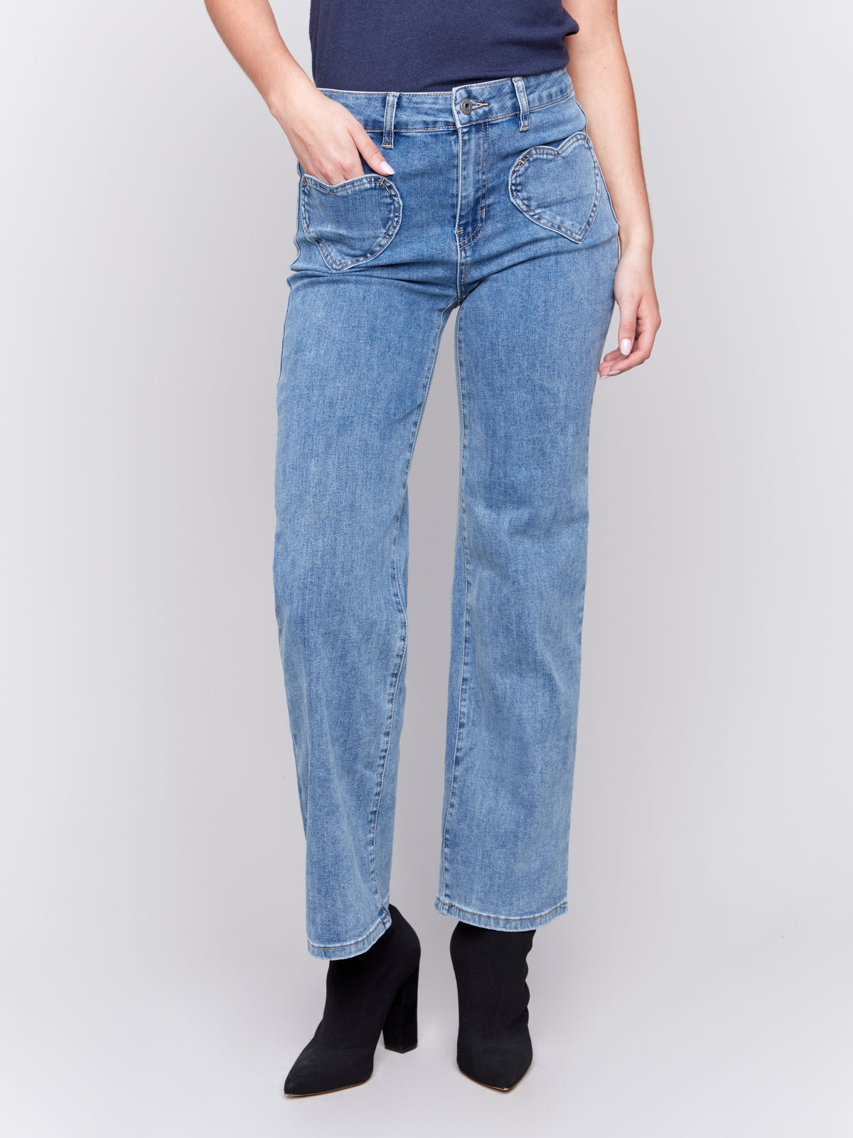 Jeans Charlie B C5575-BLEU-MOYEN