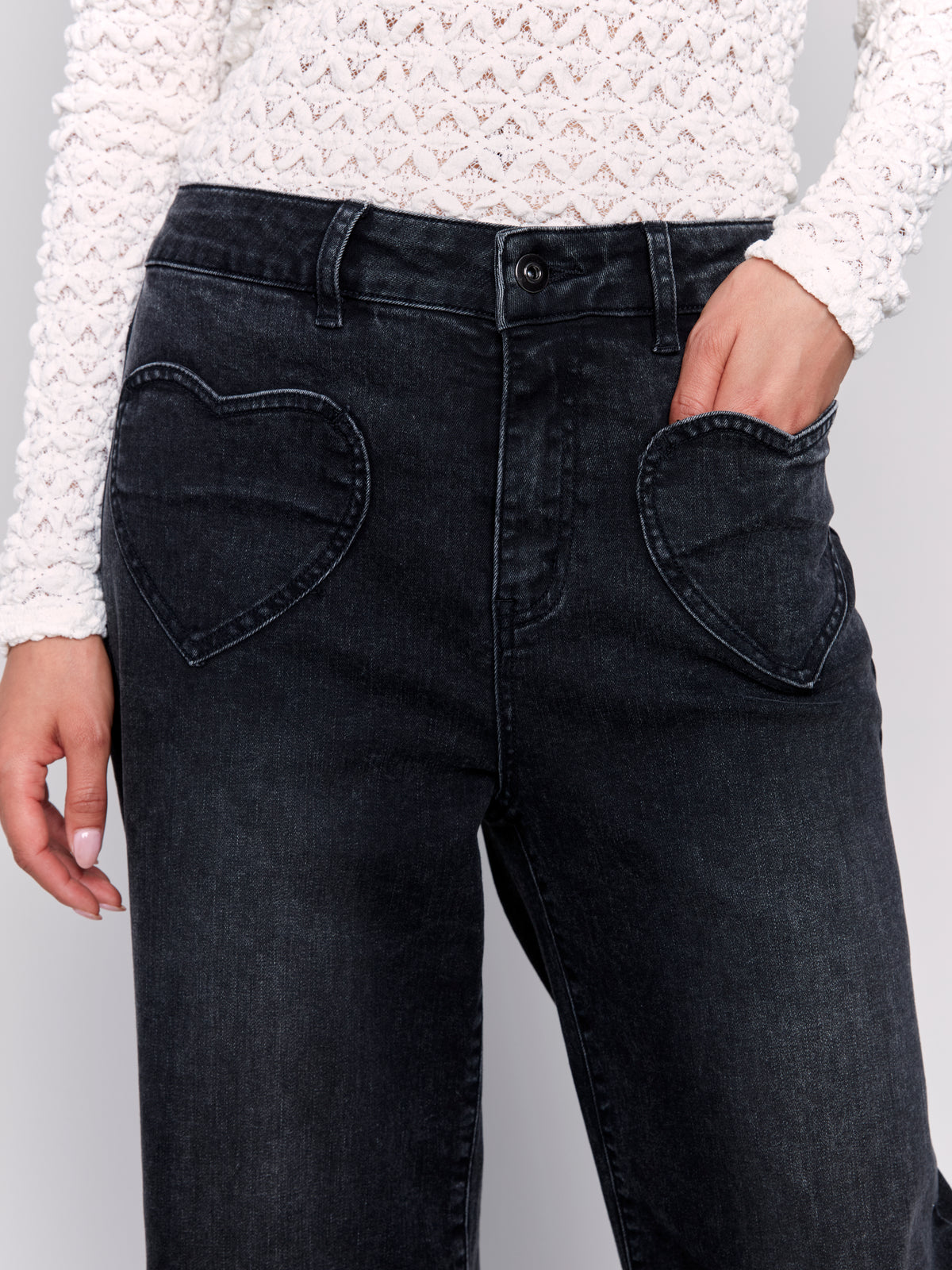 Jeans Charlie B C5575-CHARBON