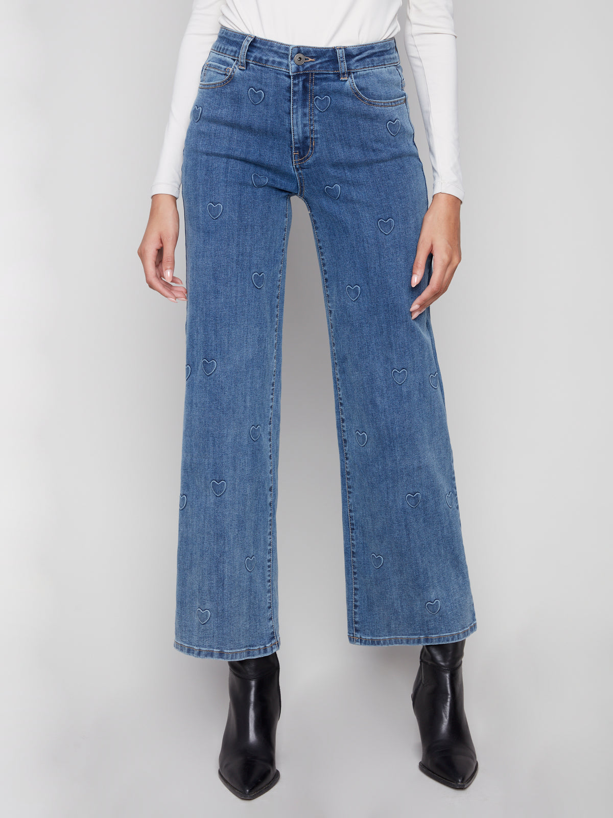 Jeans - Charlie B - C5630-coeur