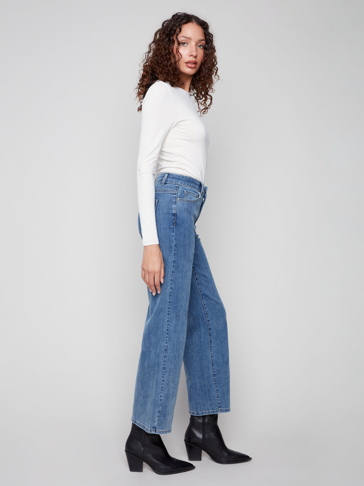 Jeans - Charlie B - C5630-coeur