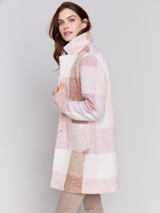 Manteau Charlie B  C6141-BOIS-ROSE