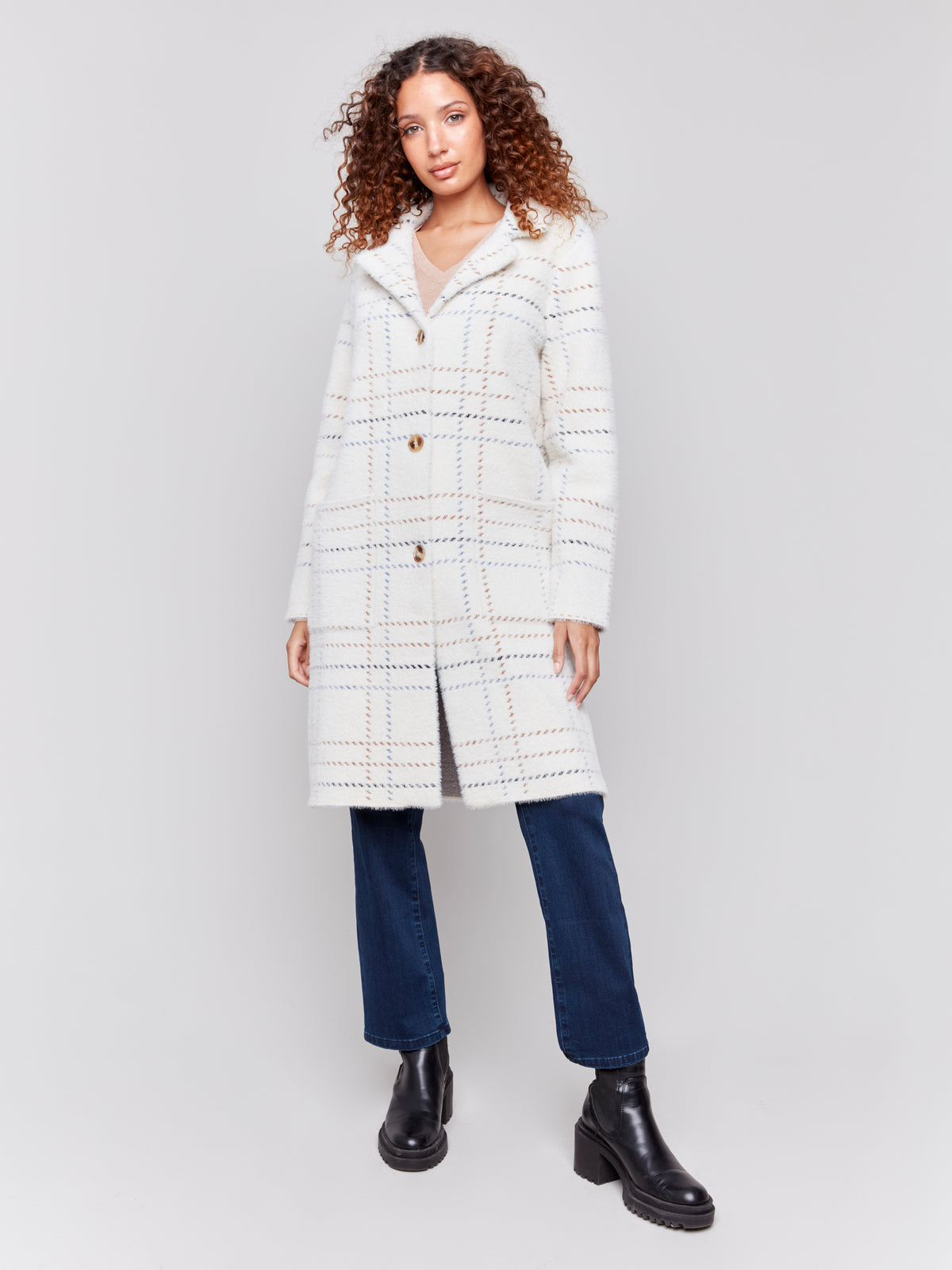 Manteau Charlie B C6326-ECRU