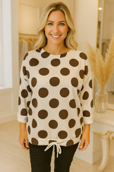 Haut - Collection Italienne - Pois Brun