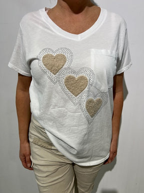 T-shirt Collection Italienne COEUR-V-POCHES