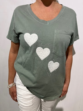 T-shirt Collection Italienne COEUR-V-POCHES