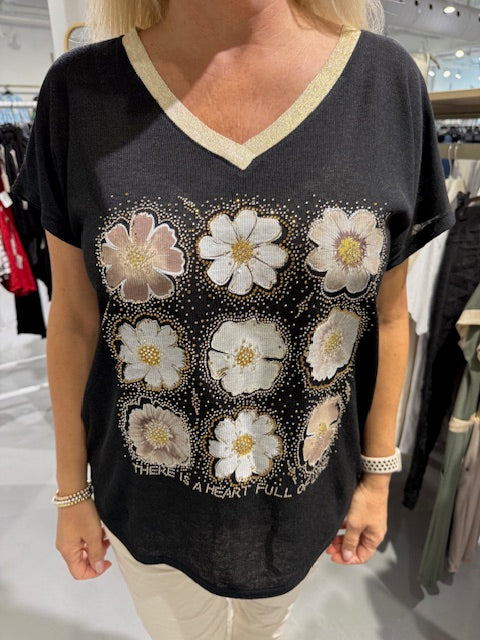 Haut - Collection Italienne - Fleur Brillante