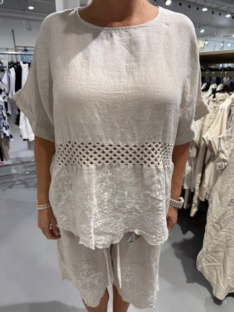 Haut - Collection Italienne - Lin Broderie