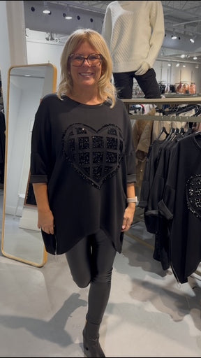 Tunique - Collection Italienne - C�ur Paillettes