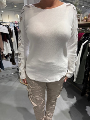 Sweater - Italian Collection - Heart Sleeves
