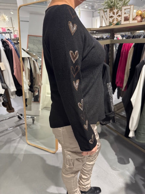 Sweater - Italian Collection - Heart Sleeves