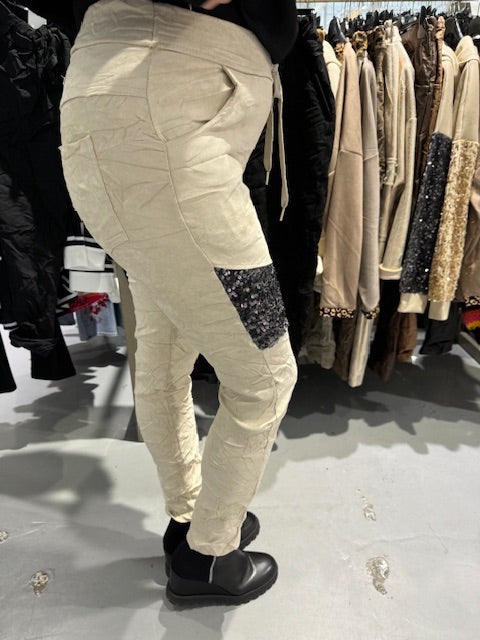 Pantalon - Collection Italienne - Suede Paillette