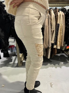 Pantalon - Collection Italienne - Suede Paillette