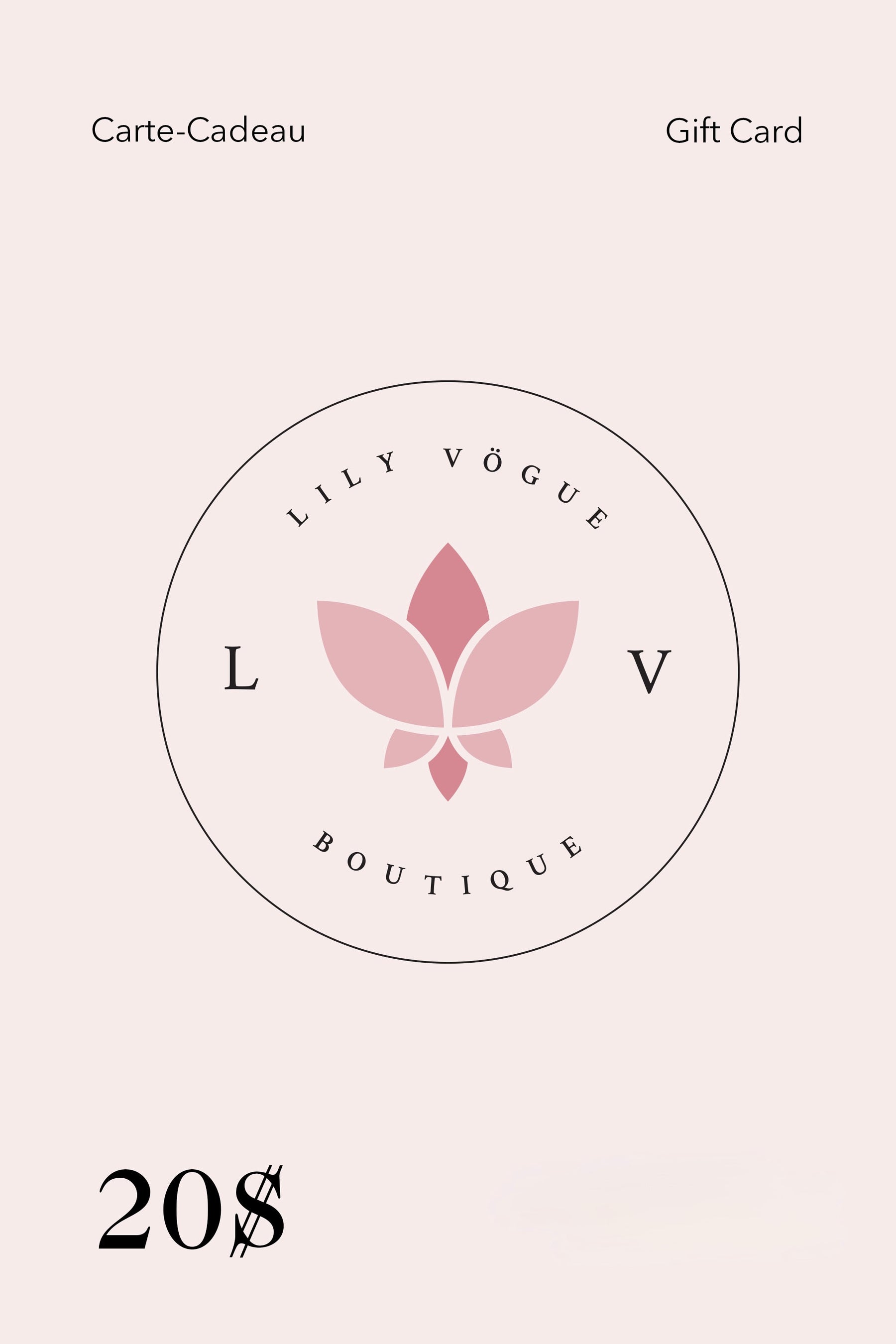 Lily Vogue Gift Card