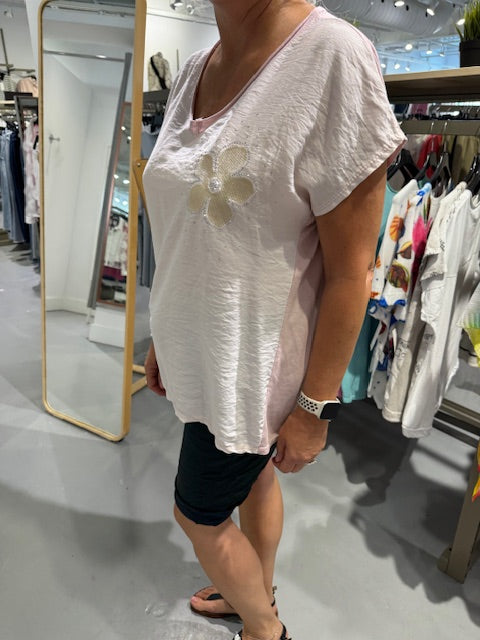 Haut - Collection Italienne - Fleur Brillants