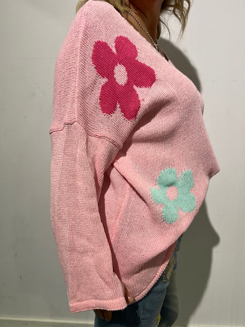 Sweater Italian Collection FLOWERS