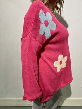 Sweater Italian Collection FLOWERS