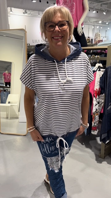 Haut - Collection Italienne - Capuchon Denim