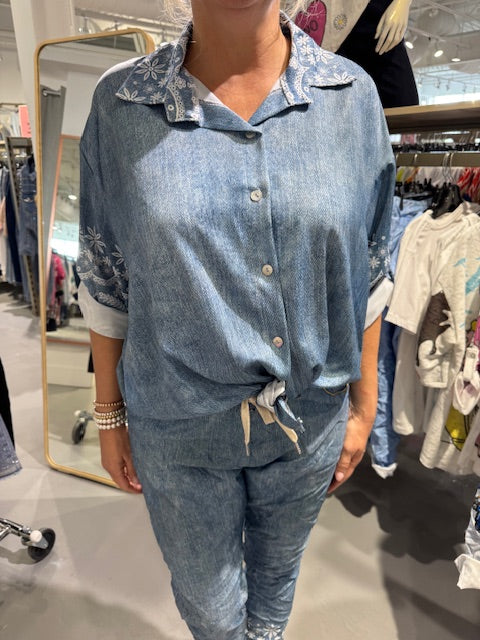 Blouse - Collection Italienne - Fleur Denim