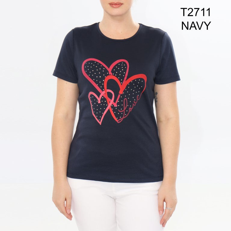 T-shirt Moffi T2711-NAVY