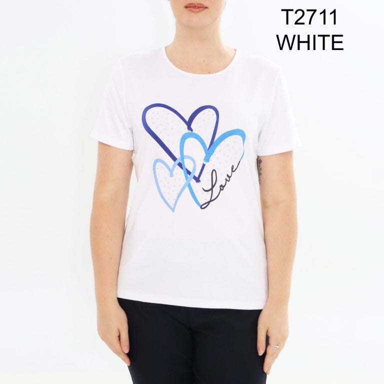 T-shirt Moffi T2711-BLANC