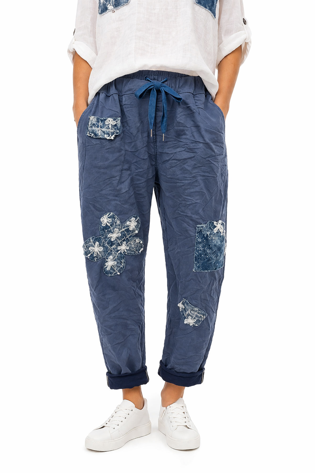 Pantalon - Collection Italienne - Patch Denim